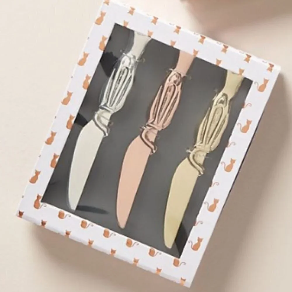 Anthropologie Mackenzie Cheese Knives